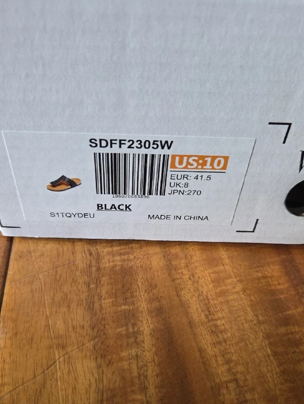 Dream Pairs Black and Tan Toe-Post Sandals
